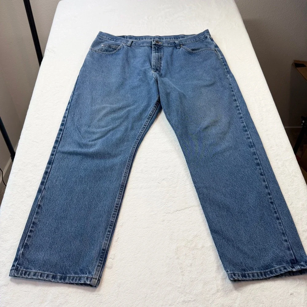 Wrangler‎ Relaxed Fit Jeans Mens 40x30 Blue Good 9760WDR Straight Leg Denim